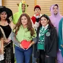 CWI Students dressed up for Halloween