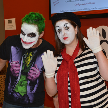 UROC students dressed up in costumes