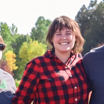 Anthropology Club members outdoors posing for a photo