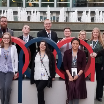 BPA students and advisors in Anaheim, California, on day one of national conference.