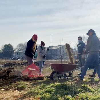 Volunteers at past Global Gardens event