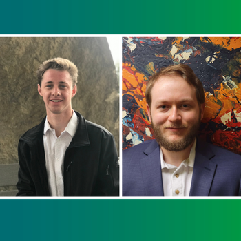 Psi Beta Honor Students Jensen Crary and Andrew Sargent 