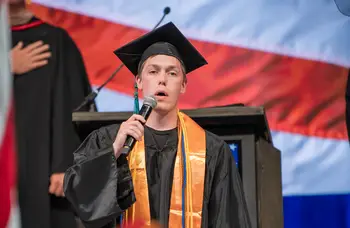 Anthem signer at commencement