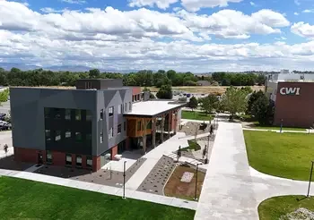 Exterior view of Nampa Campus Quad including the CapEd Student Success Center and Academic Building