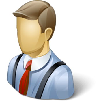 Graphic of business man with a red tie
