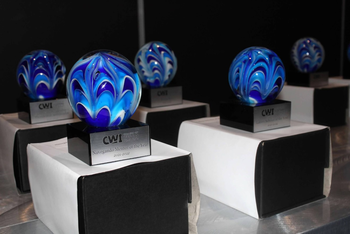 Club Awards set out on a table