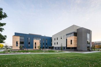 Exterior of Nampa Campus Health and Science Building with Academic Building in the background