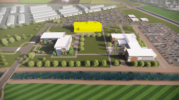 Rending of Nampa Campus phase 3 map with location of the Student Hub building