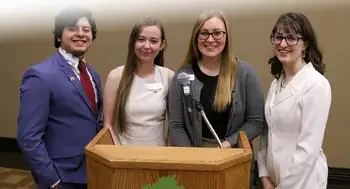 Students and leadership from attended an appreciation luncheon