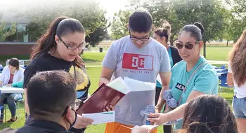 Students attending the 4th annual Conviviencia Familia Open House hosted by Latinx Student Services 