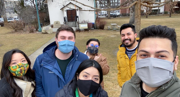 Staff and students outside Boise's Black History Museum