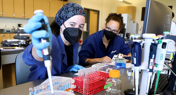 INBRE Scholars in the lab