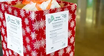 Coat drive donation box