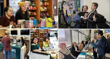 Students around Club Fest and Student Resource Fair