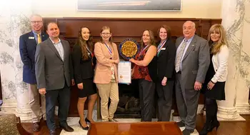 CWI Leadership and members of Beta Sigma Pi at the Idaho State Capitol March 4, 2020