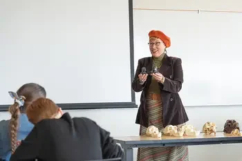 CWI instructor speaking to a class