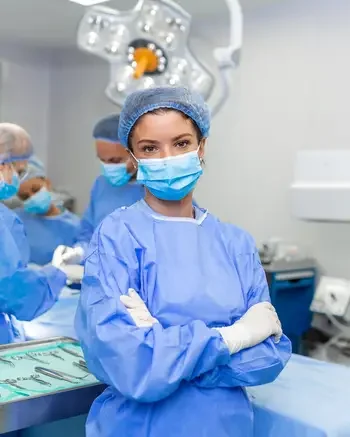 Surgical First Assistant in an operating room