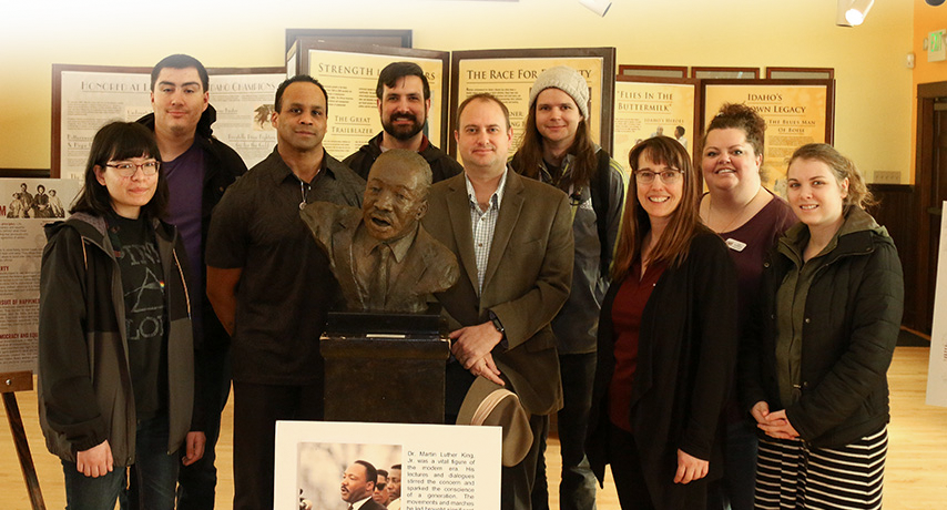 Students visiting the Idaho Black History Museum