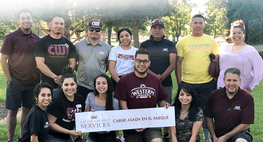 Students and staff gather at Carne Asada en el Parque Wednesday, June 19, 2019.