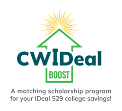 CWIDeal Boost logo – A matching scholarship program for your IDeal 529 college savings